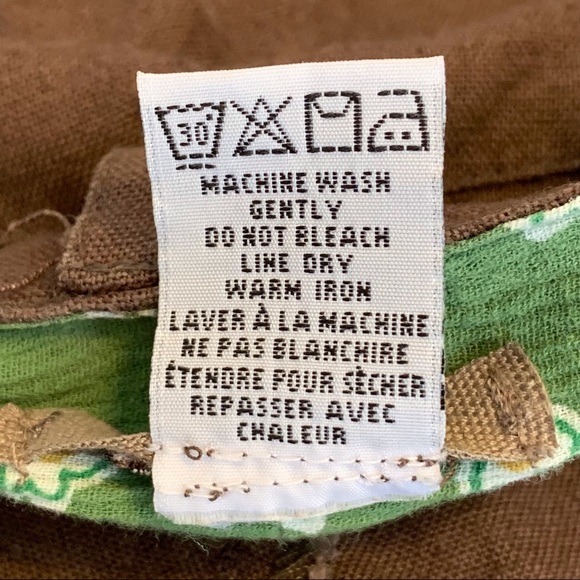 Billabong Brown Linen Blend Button Front Cuffed Shorts, 7 - Picture 15 of 15